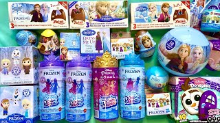 ASMR Disney Frozen huge Toys Collection l Disney Doorables Frozen Snow Color Reveal dolls [upl. by Varien]