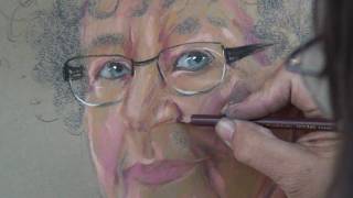 A Montmartre pastel portrait tutorial featuring Agnes Fabricius [upl. by Wynny]