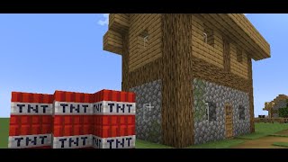 Minecraft  TNT Village [upl. by Adlev232]