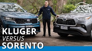 Toyota Kluger v Kia Sorento 2021 Comparison carsalescomau [upl. by Tayler]