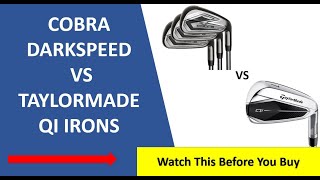 ✅ Taylormade Qi Irons Vs Cobra Dark Speed Review  Must Watch [upl. by Sanjiv984]