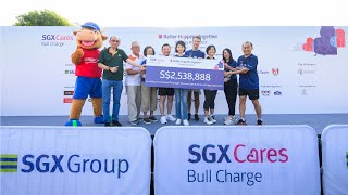 SGX Cares Bull Charge Charity Run 2023 Highlights [upl. by Aeht]