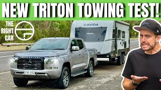 SURPRISE FINDINGS 2024 Mitsubishi Triton GLS 4x4 Towing Test Review [upl. by Suirauqram]