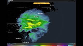 Blizzard of 2016Jonas Start to Finish Radar Loop from MT Holly NJ [upl. by Onitrof658]