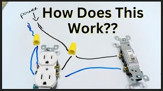 How Does a Light Switch Control an Outlet Add or Remove it [upl. by Eifos]