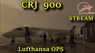 MSFS  CRJ900  LUFTHANSA OPS  LFSBEDDMEDDC [upl. by Zetnahs]