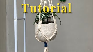 TUTORIAL porta macetas de macramé fácil y rápido [upl. by Lunneta]