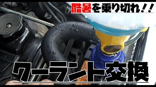 クーラント交換。サーモスタットを外さぬ簡易交換。コツさえ掴めばエア抜きも難しくない！！パジェロミニ H58A クーラントチャージャーってやっぱり便利。 [upl. by Care425]