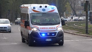 4K  New Ambulanza AREU 118 Milano in emergenza  Italian ambulance responding [upl. by Miharba762]