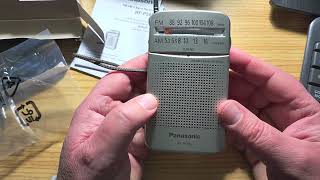 Unboxing Panasonic RFP50D AM FM 2 band pocket size receiver [upl. by Jeana]