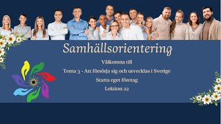 Starta eget företag  lektion 22 [upl. by Leorsiy]