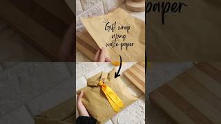 Gift wrap from waste paper bag🎁✨️ giftwrapping artfromwaste giftwrappingideas [upl. by Brittaney]