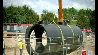 Weholite Stormwater Storage Tank Reduces CSO  KWH Pipe [upl. by Bayly885]