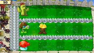 Plants vs Zombies Hack  Cactus vs Gatling Pea vs Fume Shroom vs 9999 Tall Nut Zombie vs Dr Zomboss [upl. by Ddene423]