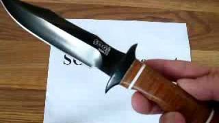 SOG Bowie 20 Knife S1T Demonstration [upl. by Tlevesor]