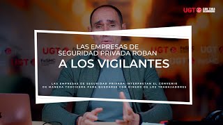 LAS EMPRESAS DE SEGURIDAD PRIVADA ROBAN A LOS VIGILANTES CON LOS COMPUTOS DE JORNADA [upl. by Neladgam424]