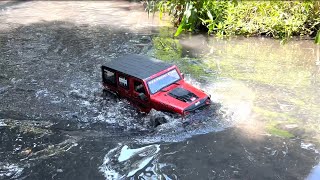 Main di Kali  Sungai  Slow Mo  Anti Air Waterproof WP  RC ADVENTURE CRAWLER OFF ROAD  4K HDR [upl. by Sheri]