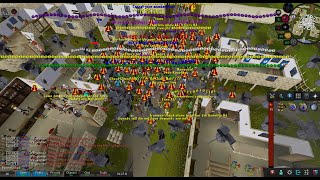 Oldschool Runescape  World 302 RuneLite HD Riot [upl. by Onibla483]