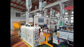 High speed microduct Production Line  Telecom Duct Making Machine Speed 80mmin KAIDE [upl. by Nilyad291]