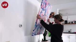 Instructievideo Canvas Schilderij Ophangen  wallartnl [upl. by Rehpotsirahc]