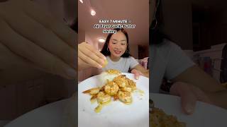 Easy air fryer garlic butter shrimp easyrecipe airfryer review airfryerrecipes hawaiifood yum [upl. by Llerrit]