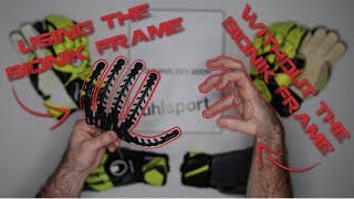 Best Goalkeeper Gloves with Finger Protection Uhlsport Bionik [upl. by Anear460]