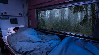 🔴 Sleep Immediately Within 5 Minutes With Heavy Rain On Window On The Train Rain Sound For Sleep [upl. by Ardnasella]