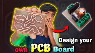 PCB Design  How to make PCB Board at Home  PCB Design in Copper Clad Board  PCB Board in tamil [upl. by Krahmer897]