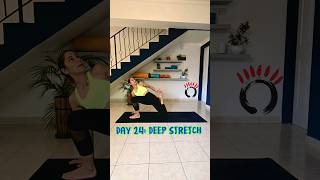 Day 24 Deep Stretch flowyoga stressrelief streching yogaflow yoga deepbreathing flexibility [upl. by Ardnuasal]