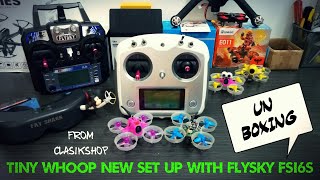 Unboxing amp Test Flight New Build Micro Drone E010 E011 amp FLYSKY FSi6S From Clasikshop [upl. by Cary]