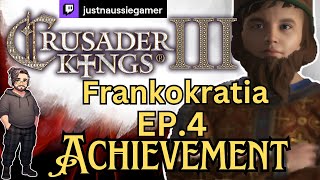 Crusader Kings III  Frankokratia Achievement Playthrough Ep4 [upl. by Adlare950]