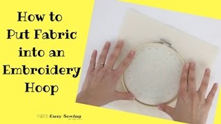 How to Put Fabric in an Embroidery Hoop [upl. by Aisetra]