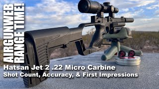 Hatsan Jet 2 22 Pistol  Micro Carbine  Shot curve numbers accuracy and first impressions [upl. by Presber720]