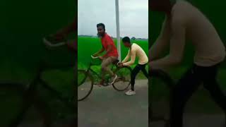 Banda Ne cycle Se Gir Gaya short viral trending video [upl. by Damick]