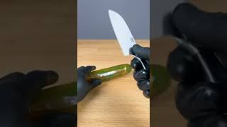 Cutting Cucumber With Durex Experiment shorts [upl. by Airoled654]