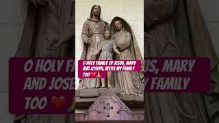 O Holy Family of Jesus Mary and Joseph bless my family too Amen 🙏❤️ [upl. by Annayar]