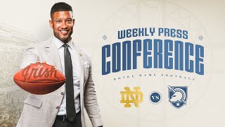 Army  Marcus Freeman Weekly Press Conference 111824  Notre Dame Football [upl. by Wieren]