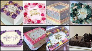 Square amp Rectangle Shape Cake Design ideas [upl. by Turtle597]