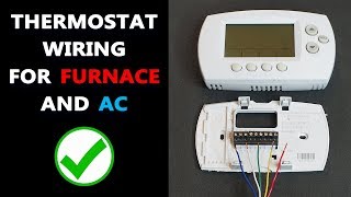 Basic Thermostat Wiring  How to Wire HVAC Thermostat [upl. by Rubma980]