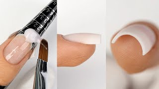 PRZEDŁUŻANIE PAZNOKCI ŻELEM Kabos krok po kroku  GEL NAILS step by step [upl. by Adlog]