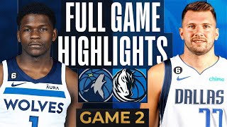 Minnesota Timberwolves vs Dallas Mavericks  Game 2 West Finals Full Highlights  2024 NBA Playoffs [upl. by Llahsram150]