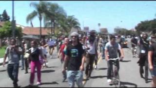 Raw Video 9 Arrests in Anaheim Protests [upl. by Ahrens]