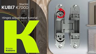 Tutorial di regolazione Cerniera a scomparsa KUBI7 K7000 [upl. by Leif978]