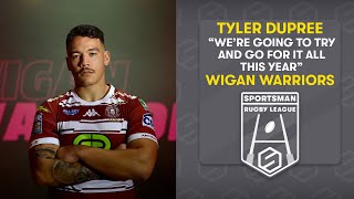 Wigan Warriors Tyler Dupree on silverware ambitions in 2024  SuperLeague [upl. by Aicertap747]