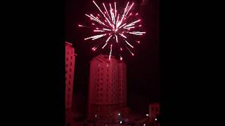 Chinese New Year Celebrations  Fireworks  Qingdao  Shandong  China [upl. by Franciskus731]