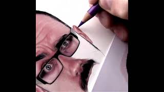 REALISTIC PORTRAIT DRAWING shorts [upl. by Rabaj]