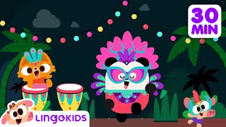 CARNIVAL SONG 🎭🎶  More Party Songs for Kids  Lingokids [upl. by Llednyl511]