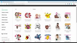 How to download line stickers On PC Mobile Tablet [upl. by Arelus]