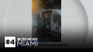 Dozens of people experiencing homelessness in Miami relocated to Miami Beach [upl. by Ezzo]