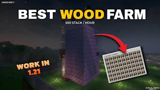 The Easy Way to FARM WOOD FAST in Minecraft Survival Without Wasting Time [upl. by Kerianne]